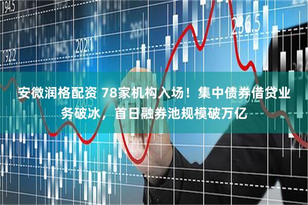 安微润格配资 78家机构入场！集中债券借贷业务破冰，首日融券池规模破万亿